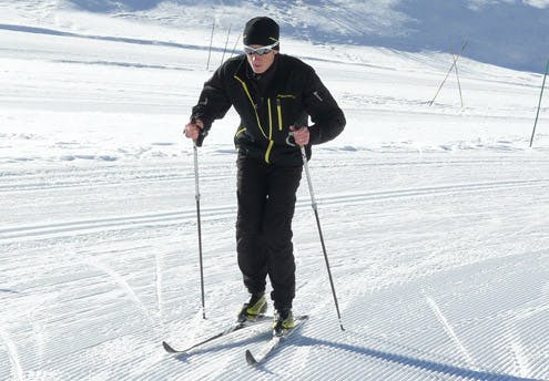 Initiation au ski de fond avec un champion