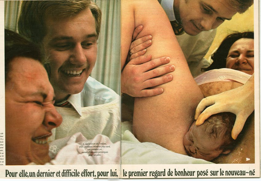 1971 : les papas et l'accouchement
