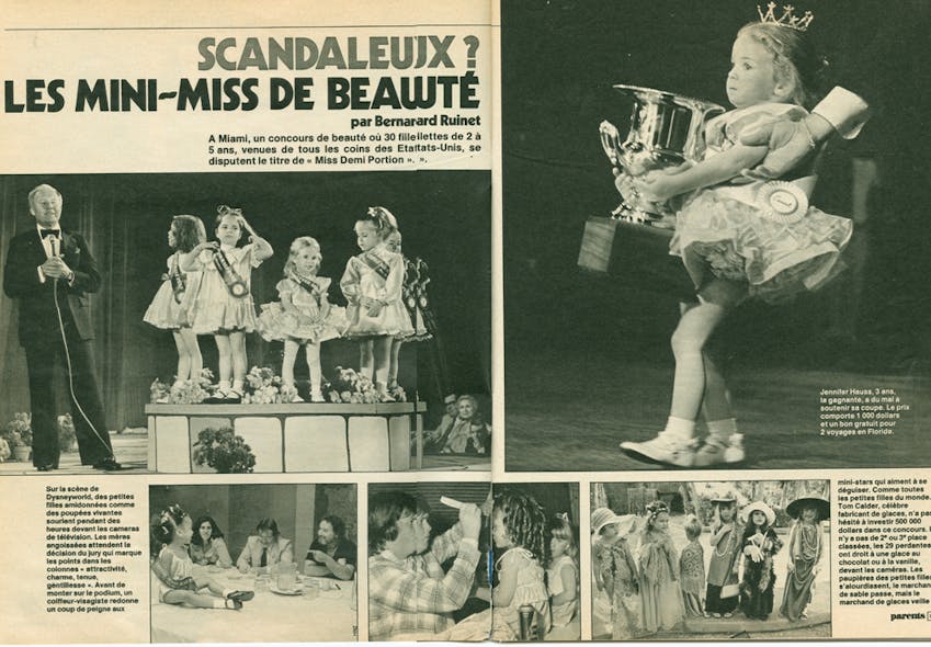 1988 : les concours de mini-miss font déjà débat        !