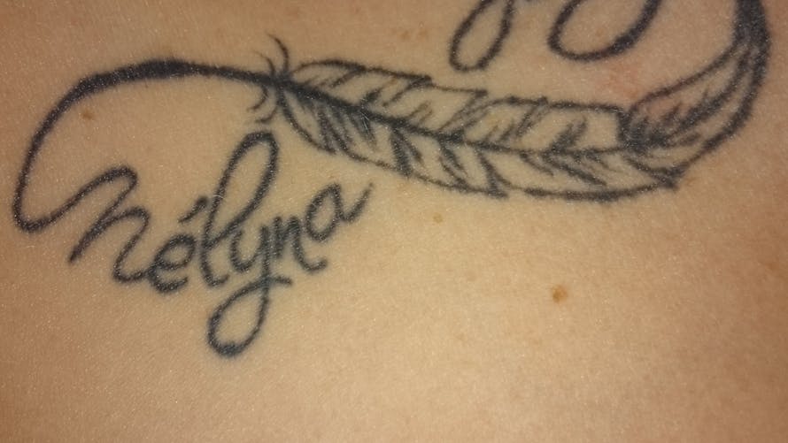 Le tatouage d'Audrey pour Joany et Mélyna