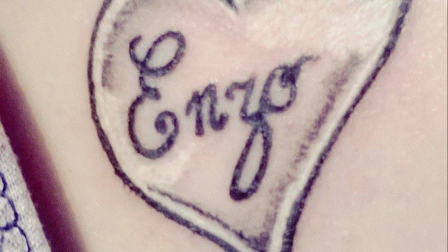 Le tatouage de Gwenaëlle pour Enzo
