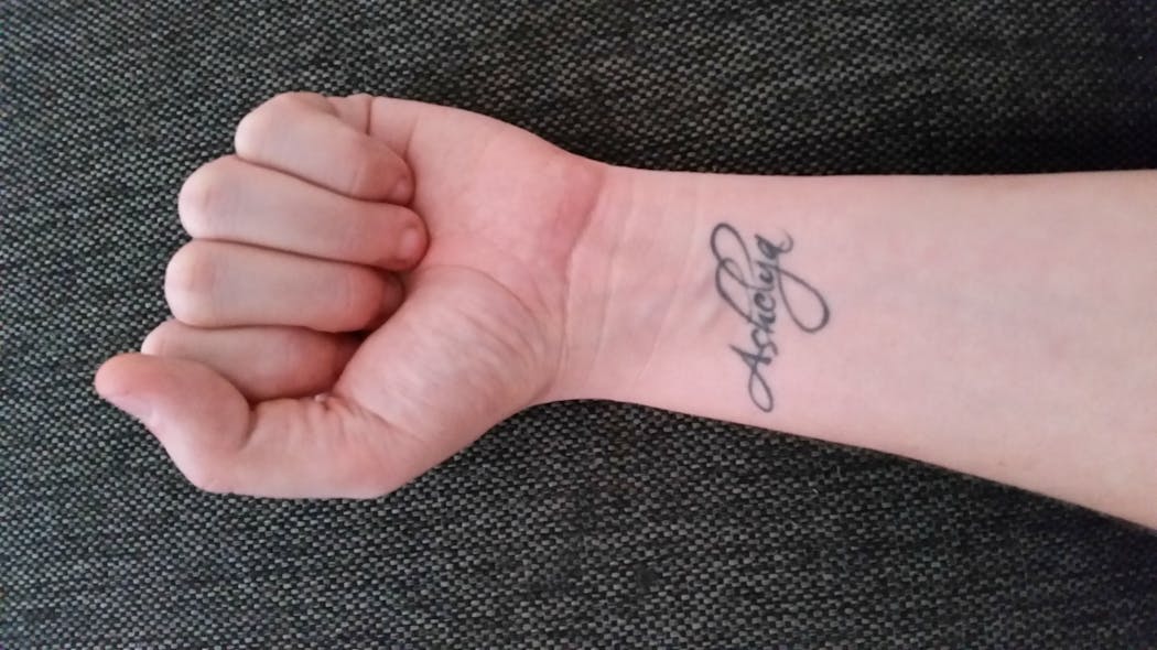 Le tatouage de Laëtitia pour Ashelya