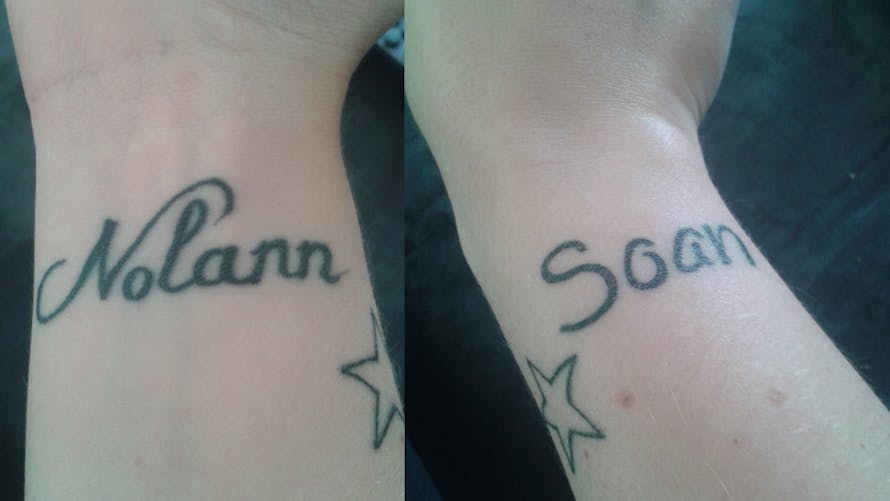Le tatouage de Stéphanie pour Nolann et Soan