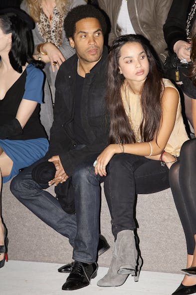 Lenny Kravitz et sa fille Zoé
