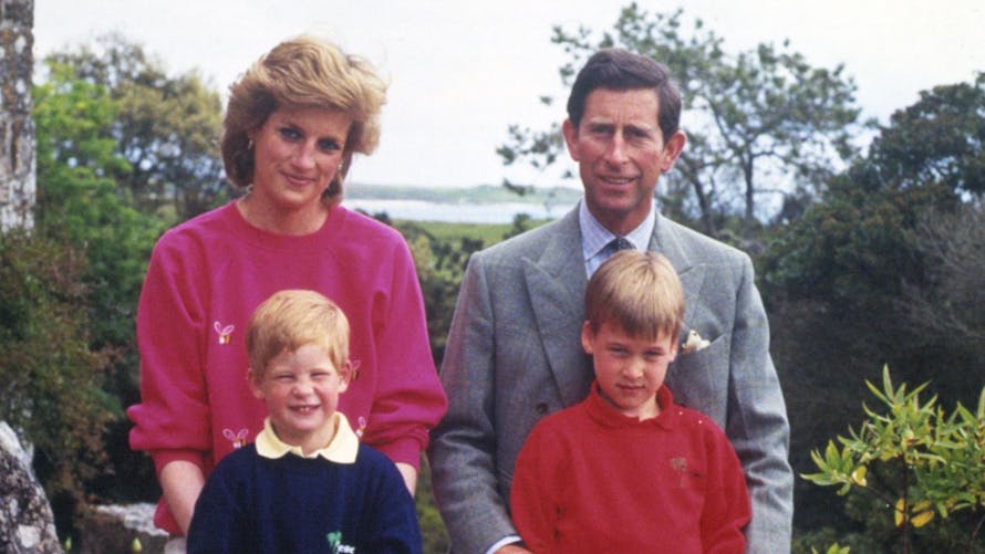 Diana, le prince Charles et leurs garçons