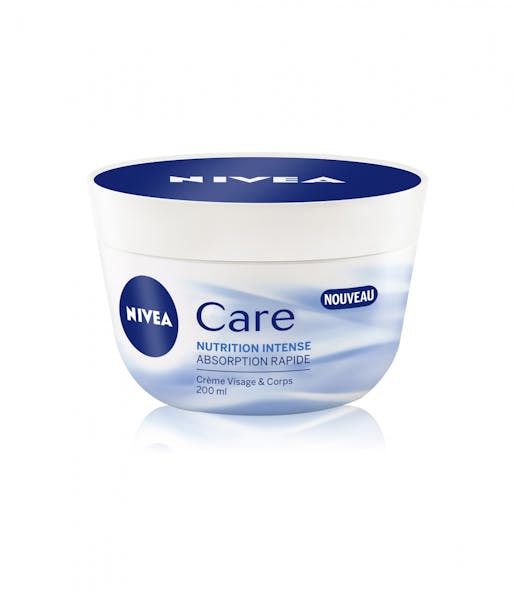 Crème Visage et Corps, Nutrition Intense Absorption
        Rapide, Nivea Care, 3,95 €.