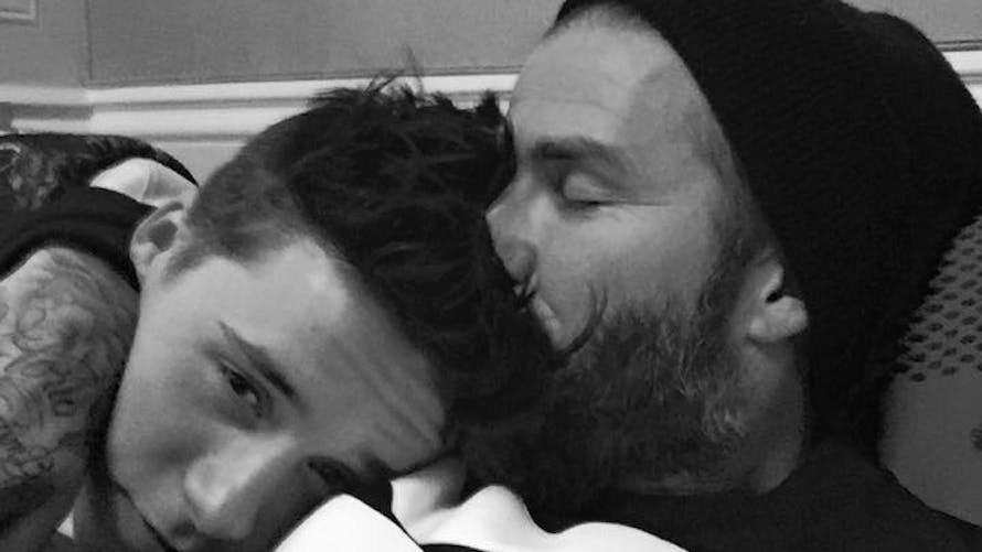David Beckham et son fils aîné Brooklyn
