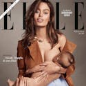 ELLE Australie : Nicole Trunfio, mannequin, pose en
  allaitant son fils