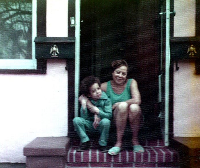 Vin Diesel enfant avec sa grand-mère