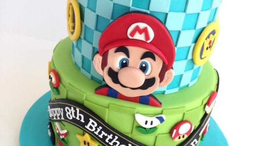 Gâteau Mario cars