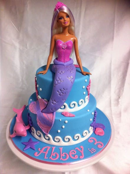 Gâteau poupée Barbie