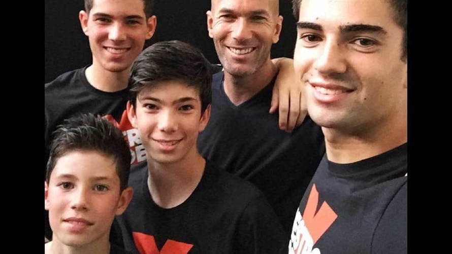 Zinedine Zidane et ses 4 fils