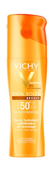 Spray Hydratant Optimisateur de bronzage, SPF 50 +,
        Idéal Soleil Bronze,Vichy