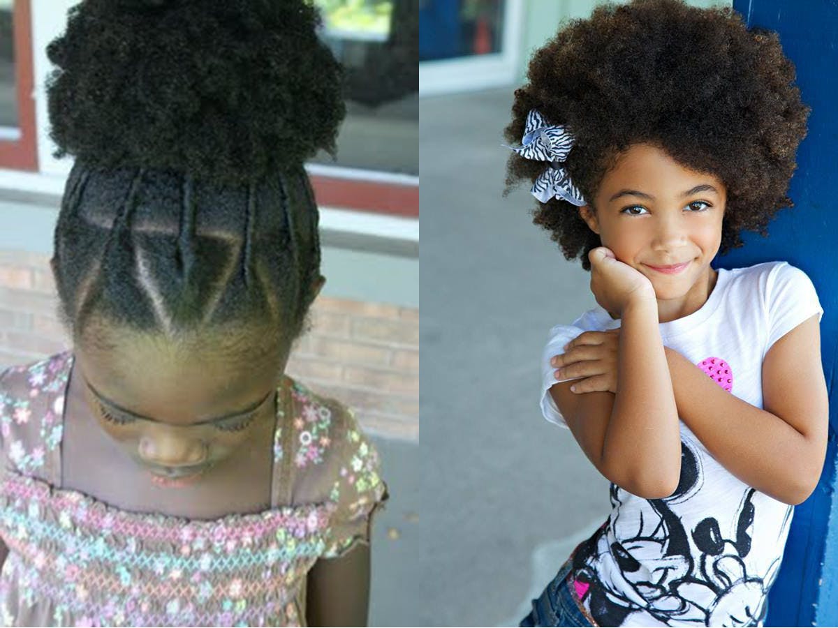 25 idées de coiffures afro pour petites filles