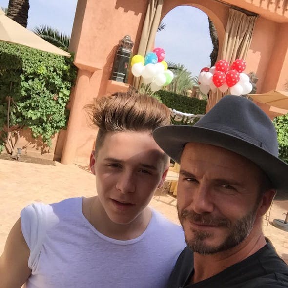 David et Brooklyn à Marrakech