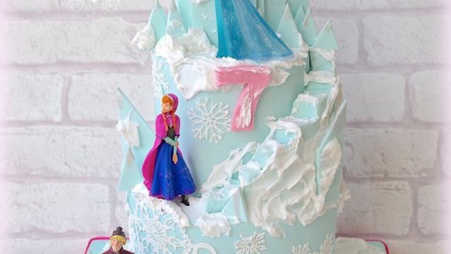 Gâteau Elsa, Anna et Olaf
