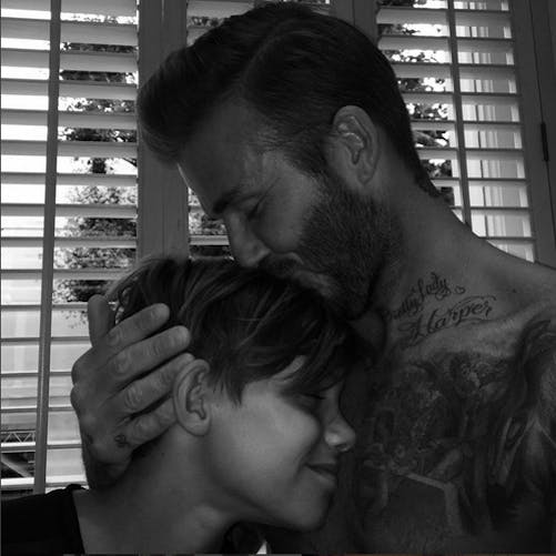 David Beckham : une photo pleine de tendresse pour les 13
  ans de son fils Roméo sur Instagram !