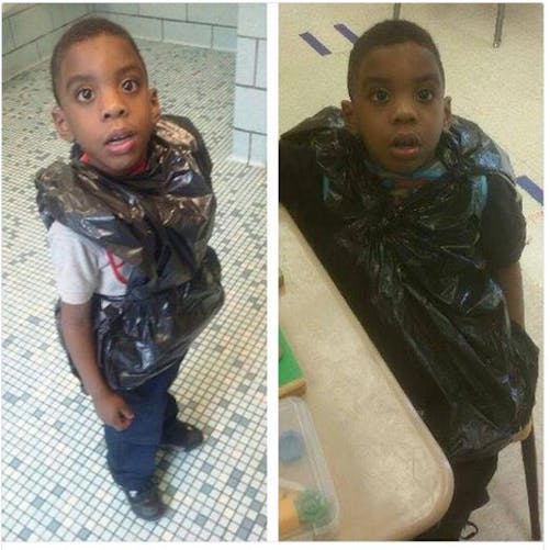 Etats-Unis : un enfant de 5 ans humilié avec un sac
  poubelle à l’école