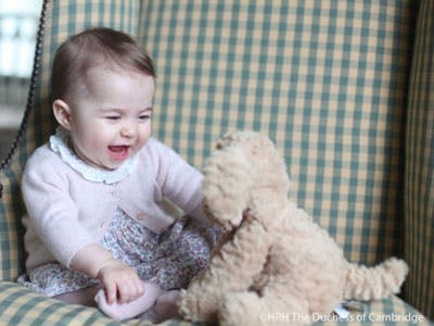 La princesse Charlotte à 6 mois