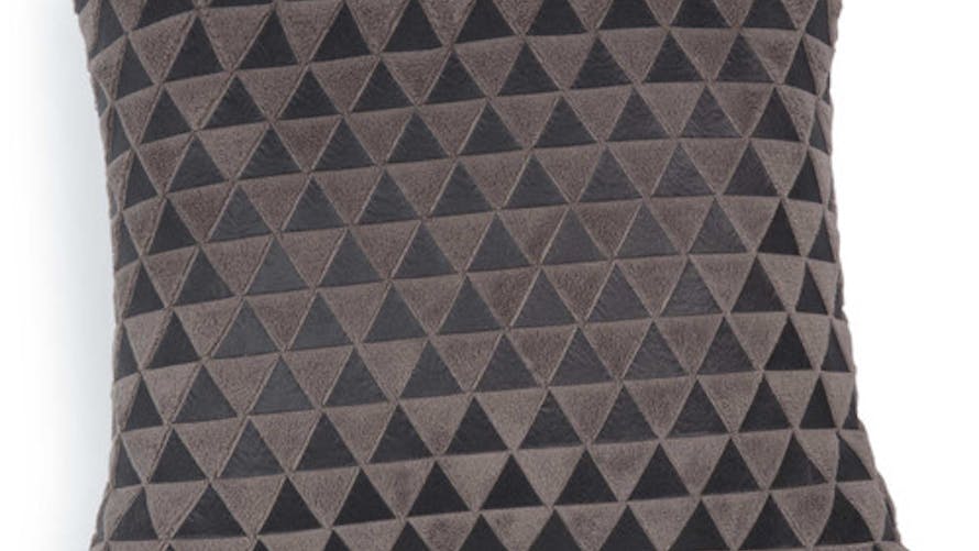 Coussin motifs triangle Chaleur