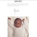 Kim Kardashian dévoile la première photo de Saint
  West