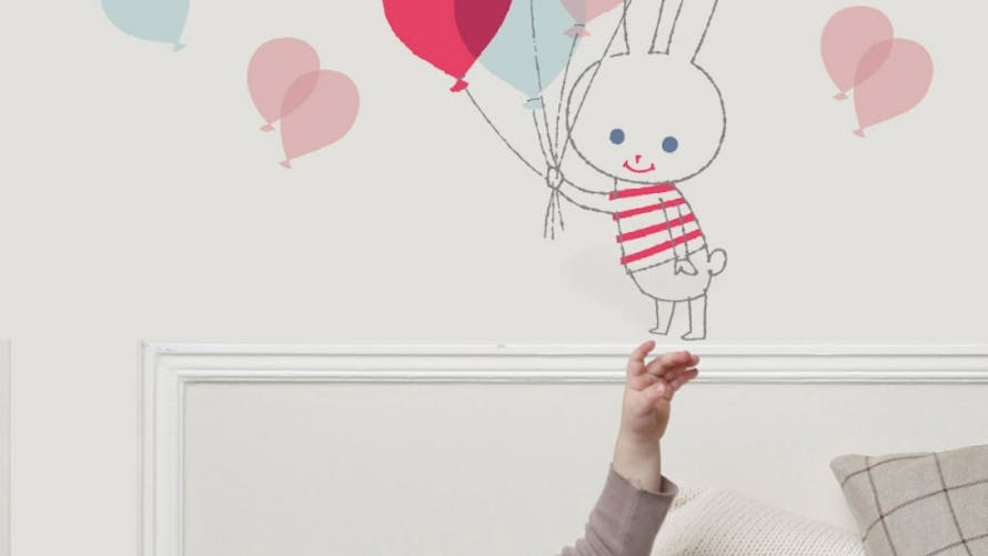 Sticker « Balloon Rabbit »