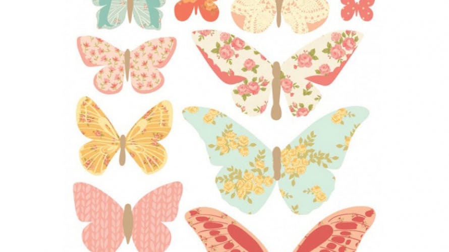 Sticker « Butterflies girly »