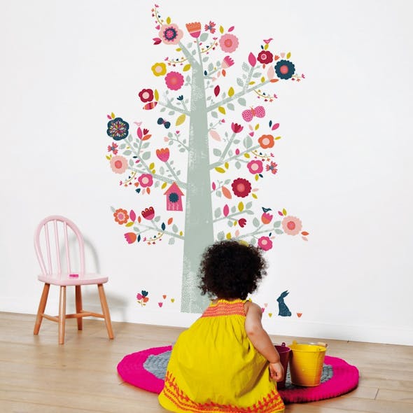 Sticker XL arbre à fleurs
