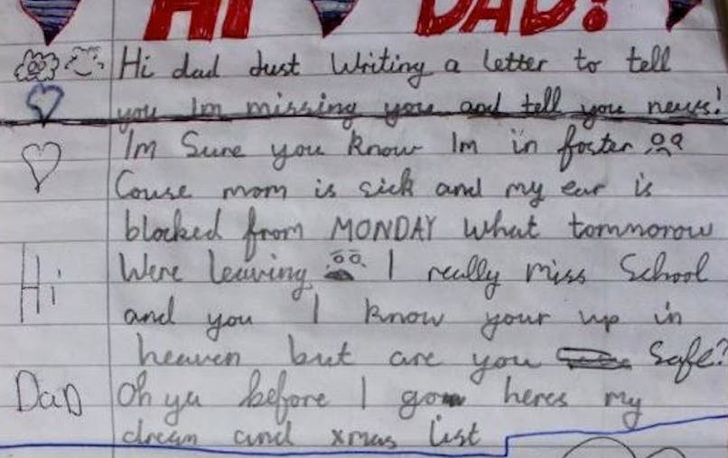 La Lettre D Un Petit Garcon Envoyee A Son Papa Disparu Parents Fr La Lettre D Un Petit Garcon Envoyee A Son Papa Disparu Parents Fr