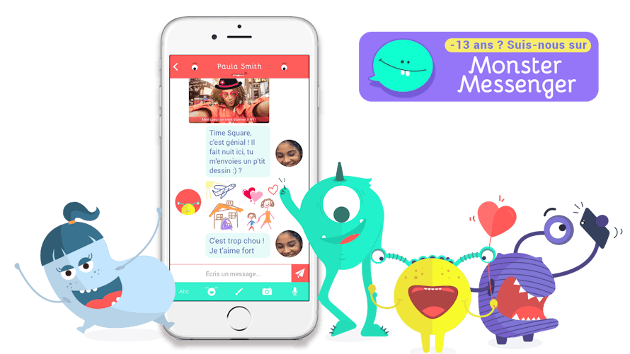 Monster Messenger, la messagerie instantanée des moins de 13 ans