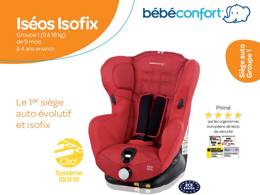 Siège auto iséos shop isofix