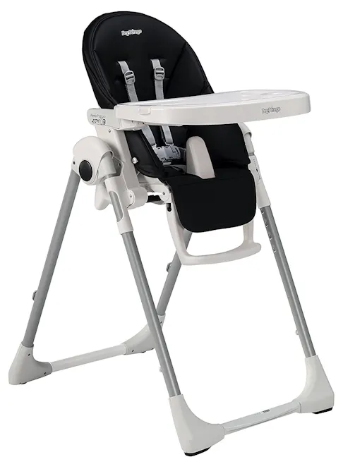 Housse De Rechange Pour Chaise Haute Peg Perego Prima Pappa Zero 3 - Noire - Imperméable