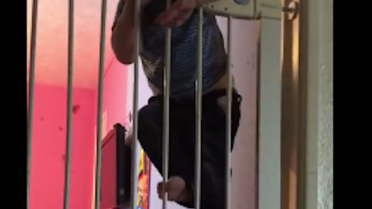 Impressionnant Ce Bebe Escalade Une Barriere De Securite De 1 60 Metre De Haut Video Parents Fr Impressionnant Ce Bebe Escalade Une Barriere De Securite De 1 60 Metre De Haut Video Parents Fr