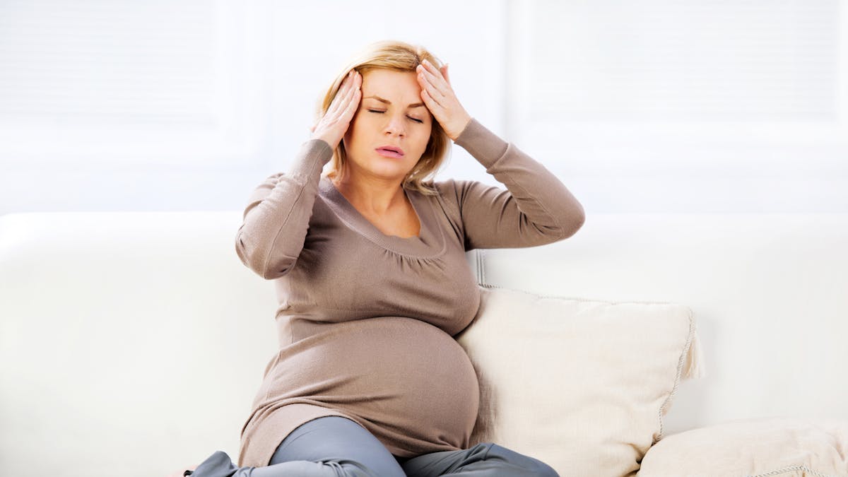 femme enceinte migraine