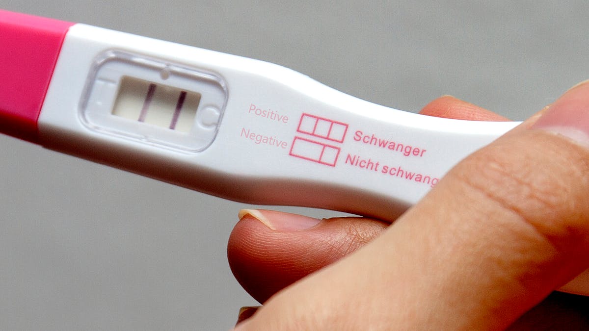 test de grossesse positif