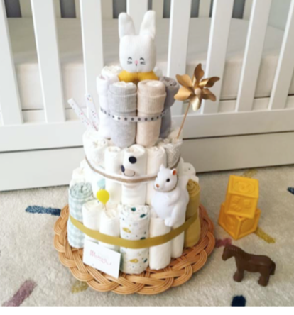 Le Diaper Cake Le Cadeau De Naissance Mode Qui Arrive Des Etats Unis Parents Fr