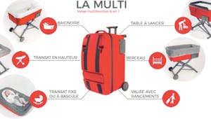 La Multi, une valise 6 en 1 qui se transforme en berceau primée au concours Lépine