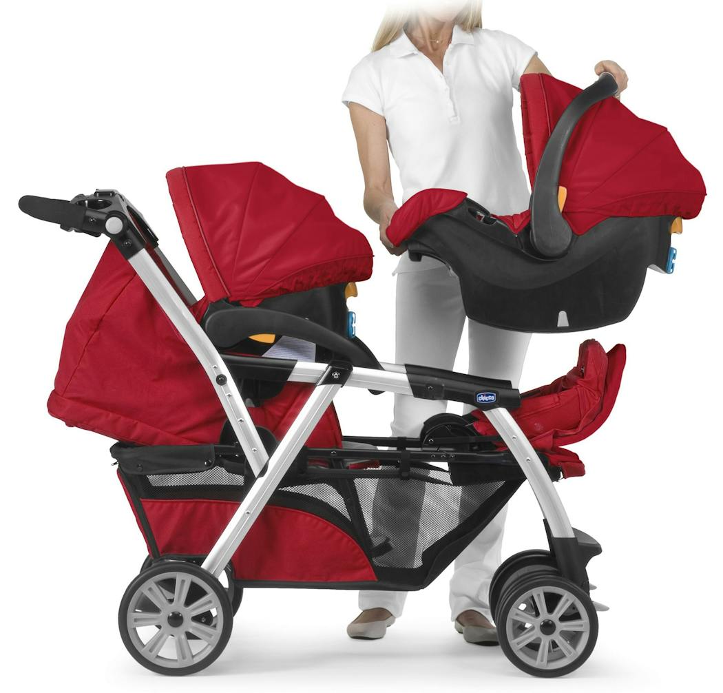 Poussette double chicco + 1 cosy - Chicco