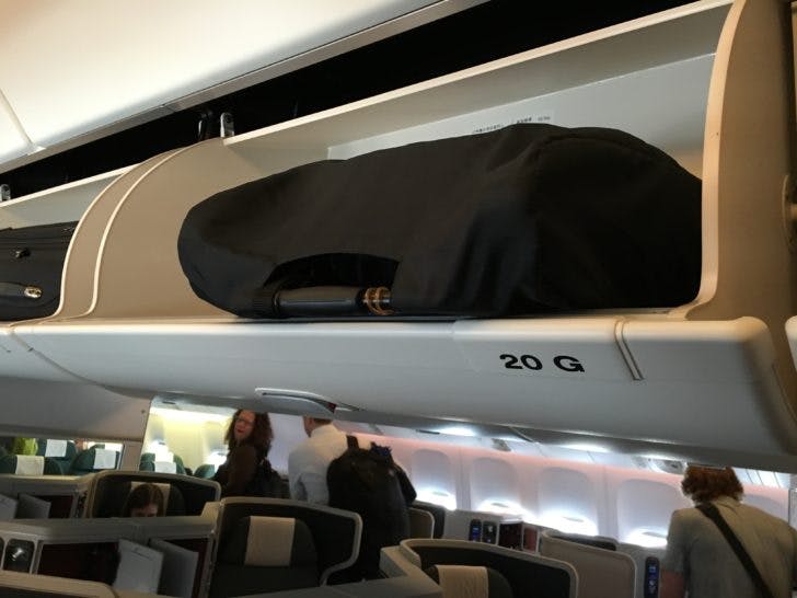 Poussette Nano V2 de Mountain Buggy - bagage cabine avion rangée sac transport