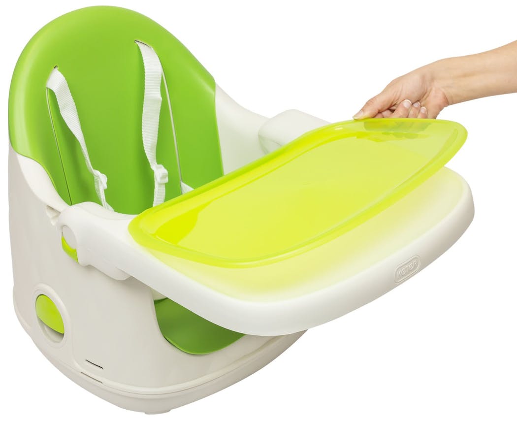 Chaise haute Multi Dine de Babytolove - plateau amovible lavable vert lime