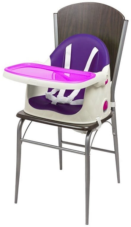 Chaise haute Multi Dine de Babytolove - réhausseur de chaise violet