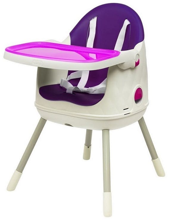 Chaise haute Multi Dine de Babytolove - chaise siège enfant violet