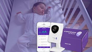 Cocoon Cam, le babyphone nouvelle génération qui surveille à la fois les mouvements et la respiration de bébé.
