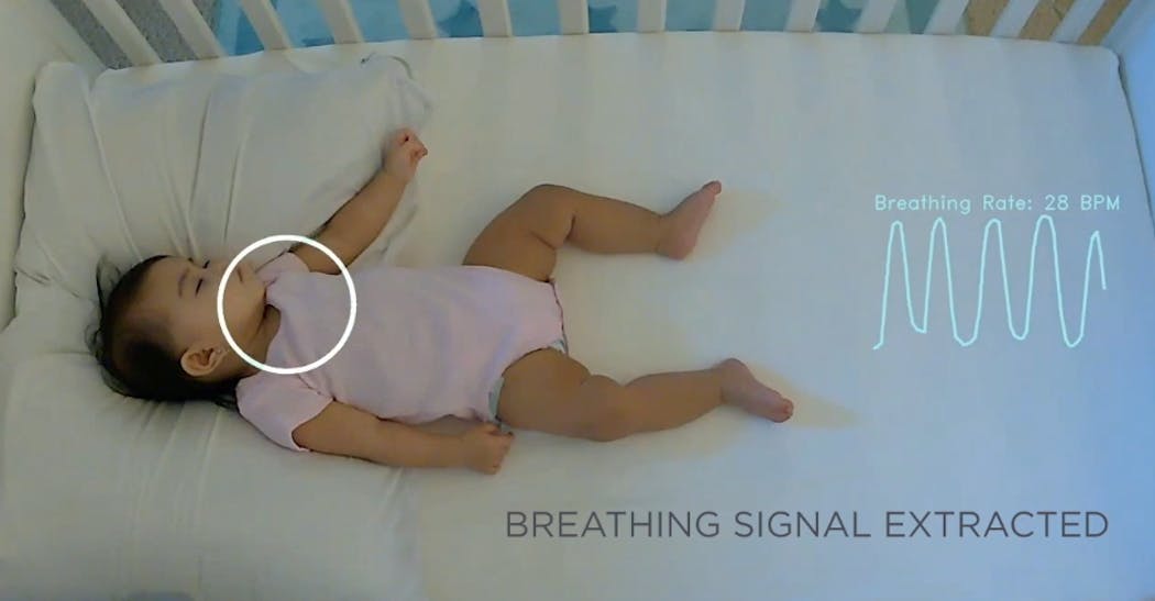 Caméra bébé FosBaby P1 Rose, sondes température, son et mouvement