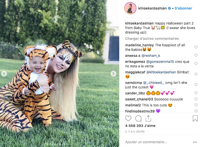 Khloé Karadashian était impatiente de devenir maman... pour déguiser sa fille en tigre !