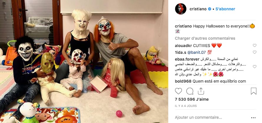 Heu...faut pas être sujet aux cauchemars dans la famille de Cristiano Ronaldo