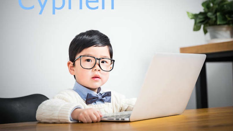 Un petit garçon sérieux devant son ordinateur... Quel est son prénom ?