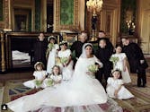 Mariage princier : Meghan Markle et le prince Harry entourés de tous les enfants d'honneur (photos)
