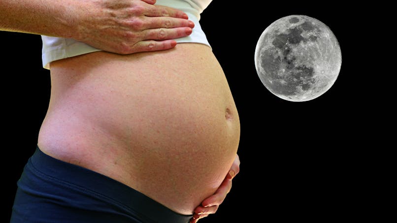 accouchemeent pleine lune