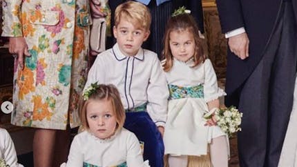 George et Charlotte, enfants d’honneur au mariage de la princesse Eugenie (diaporama)